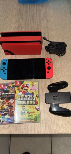 Nintendo Switch OLED Console Bundle with Games