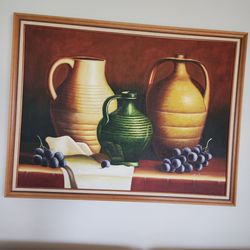 Still life oil on canvas, by Ann Warner