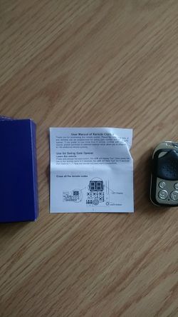 Garage door Remote control