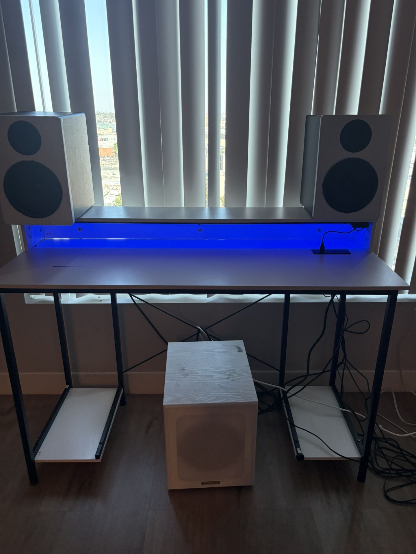 Desk And Speakers 