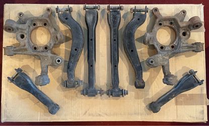 240sx S14 Full Rear Arms Spindles Set **No Lower Control Arm