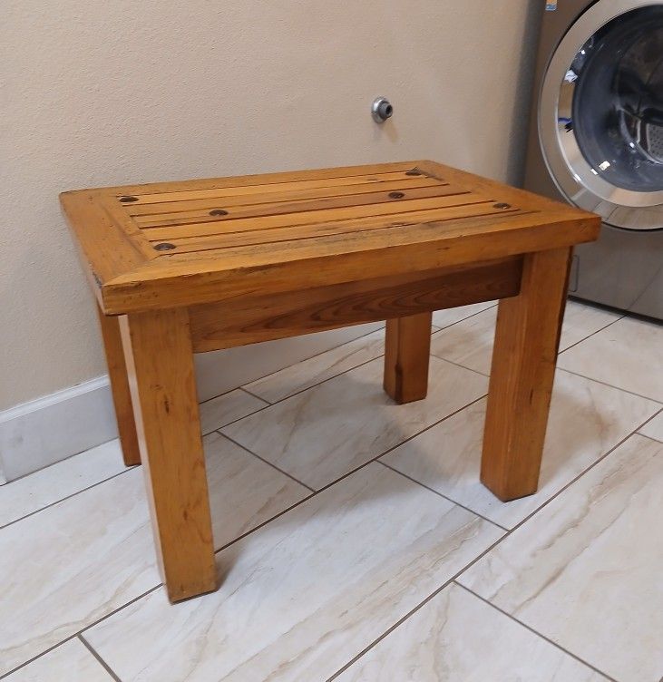 Rustic End Table ~ Coffee Table 9.5"H x 27.5"W 19.5"D