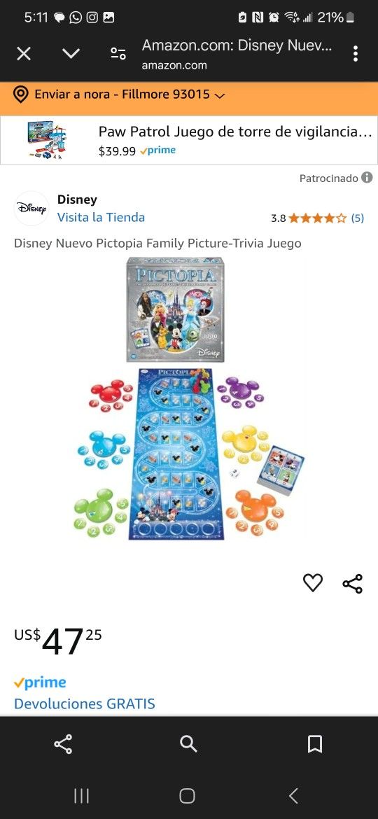 Disney Limited Edition Family Game