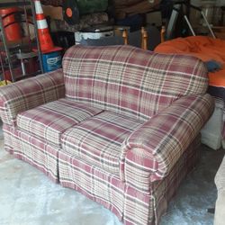 Free Plaid Loveseat 