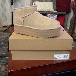 UGG Ultra Mini Platform Boot Sand 