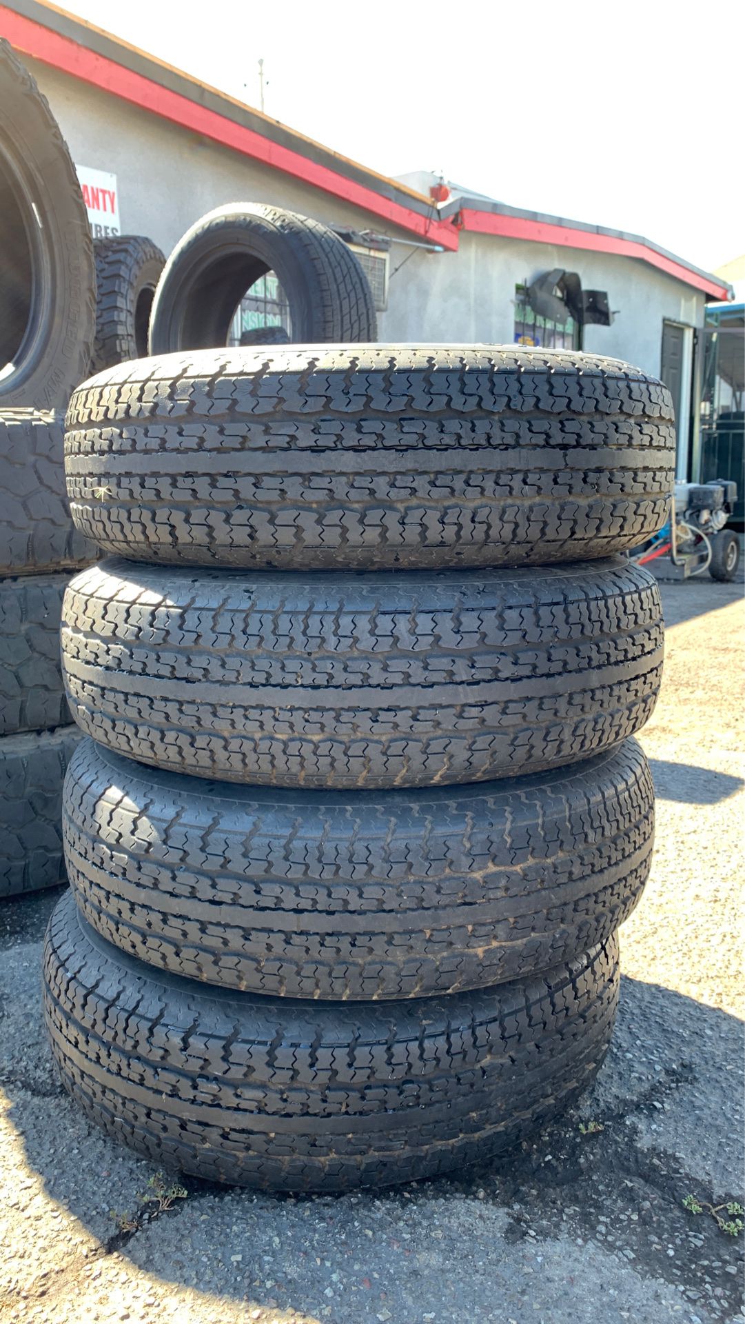 (4) 205/75/14 GOOD YEAR TRAILER TIRES GOOD CONDITION