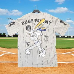 Yankees Gray Tee Jersey Style Bugs Bunny