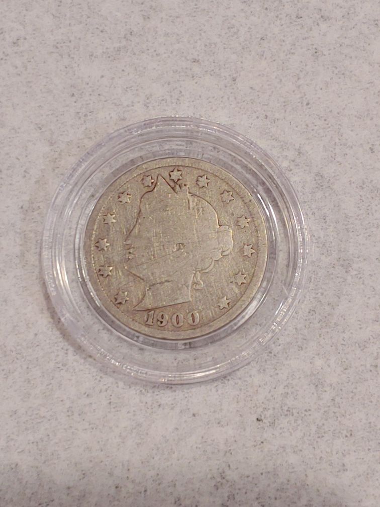 1900 liberty V nickel