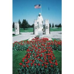 Two Cemetery Plots Flint Memorial Park Mount Morris Michigan Well Kept Front Section