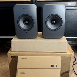 KEF (LSX II LT) Premium Wireless HiFi Monitor Speakers | Bookshelf System | Uni-Q Driver | High-Resolution Audio