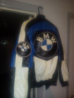 AWESOME BMW Leather Coat Size Large 