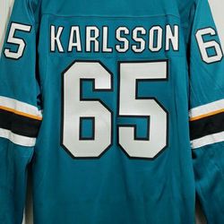 San Jose Sharks Erik Karlsson NHL Fanatics Breakaway Jersey Authentic New 