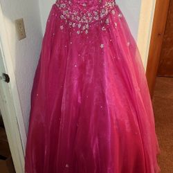 Fuchsia Quinceañera Dress 