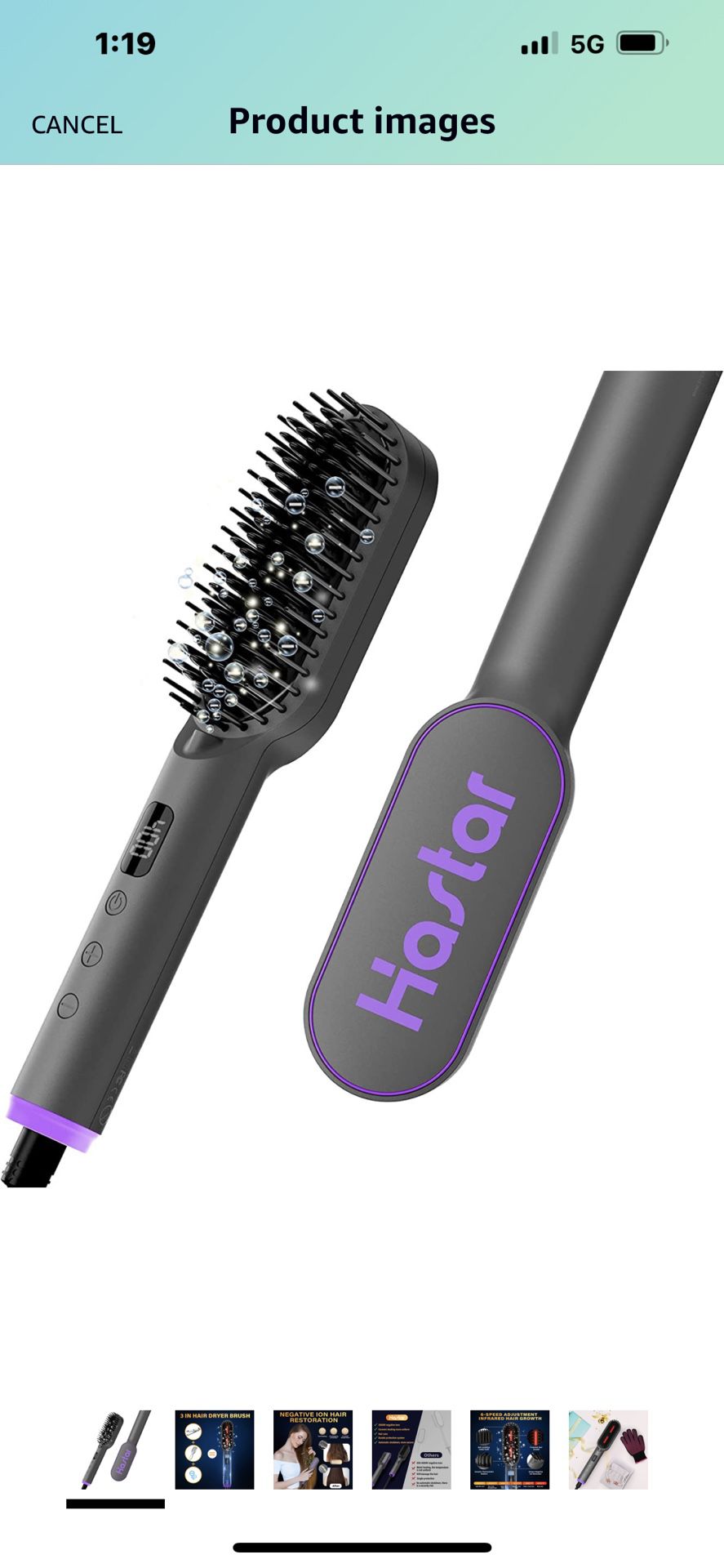 Brand New  IONIC Hair Straightener Brush,comb 