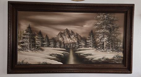 Large Signed Bob Kyle Painting 