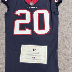 Justin Reid Team Issued Houston Texans Jersey With Metabilia COA