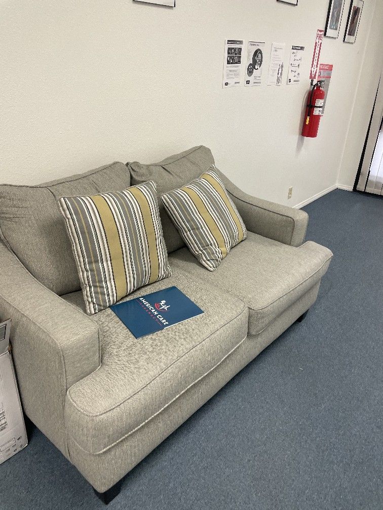 GREY LOVE SEAT SOFA