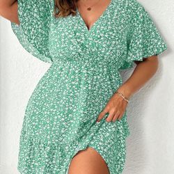 Large Summer Dress With Slid /Vestido Fresco Con Fondo
