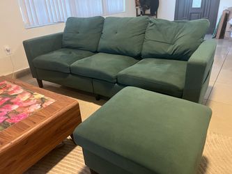 Forest Green 3 Seat Sofa