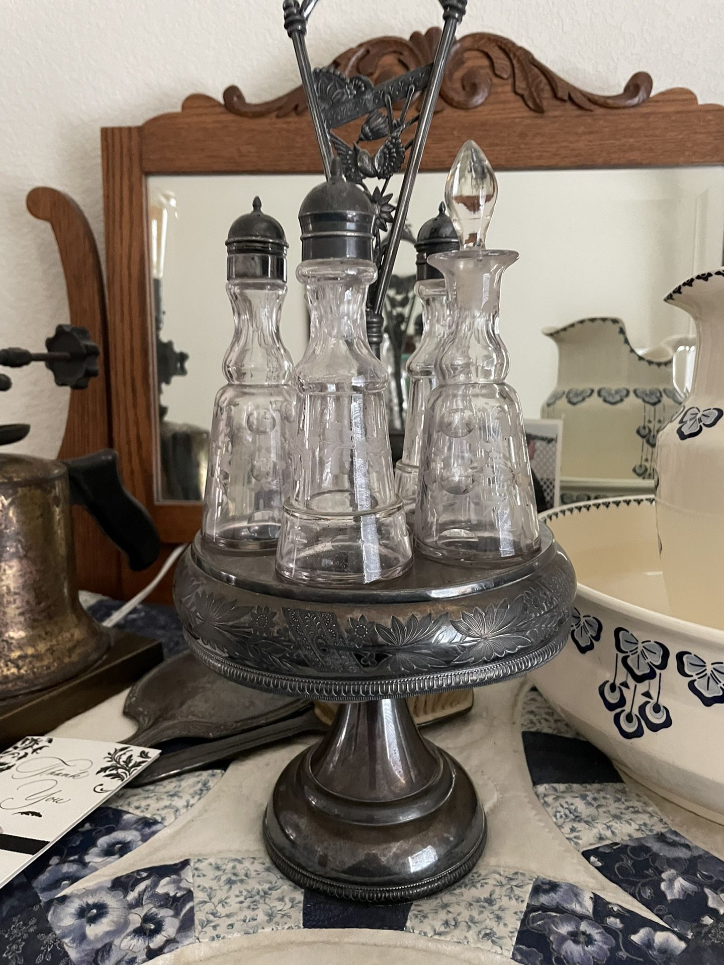 Antique cruet Set