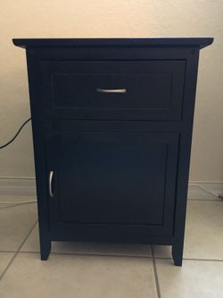 Black nightstand