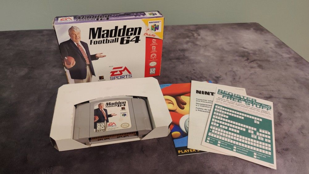 Madden 64 for Nintendo 64 – Cartridge + Box & Inserts