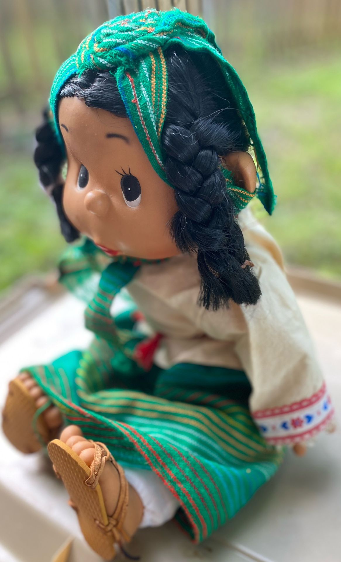 Three Dolls; 2 Hispanic, one Movable Dog (Chitzo )