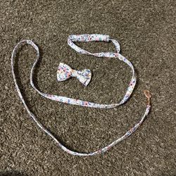 Flower Dog Leash With Bow
