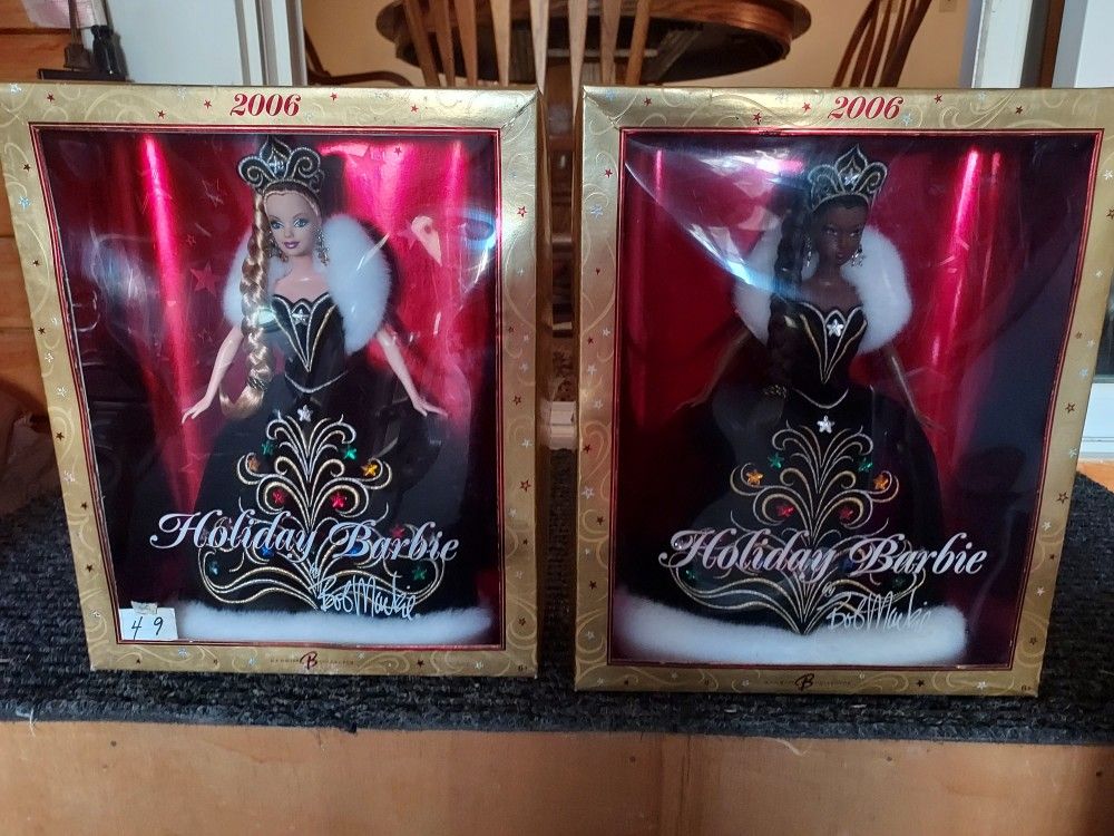 2006 Bob Mackie Holiday Barbies