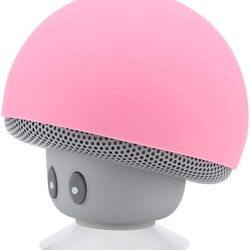 Ciglow Mini Bluetooth Mushroom Speaker, 5V 3W Wireless Audio with Suction Cup