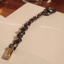 Hand Made 9mm Shell KEY Lanyard With Caribeaner  