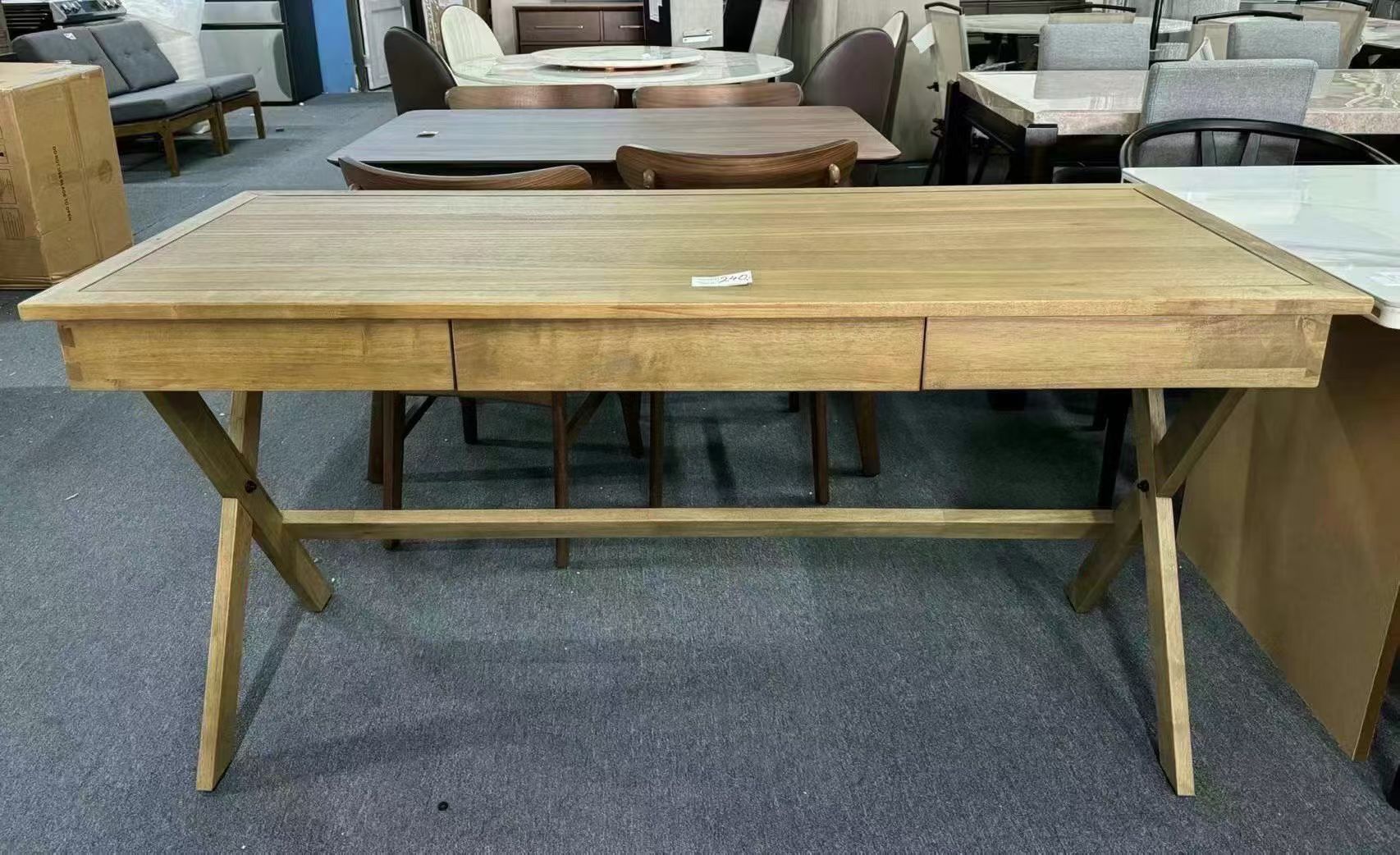 solid wood desk,$240