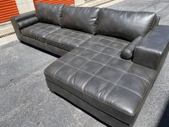 Gray sectional couch