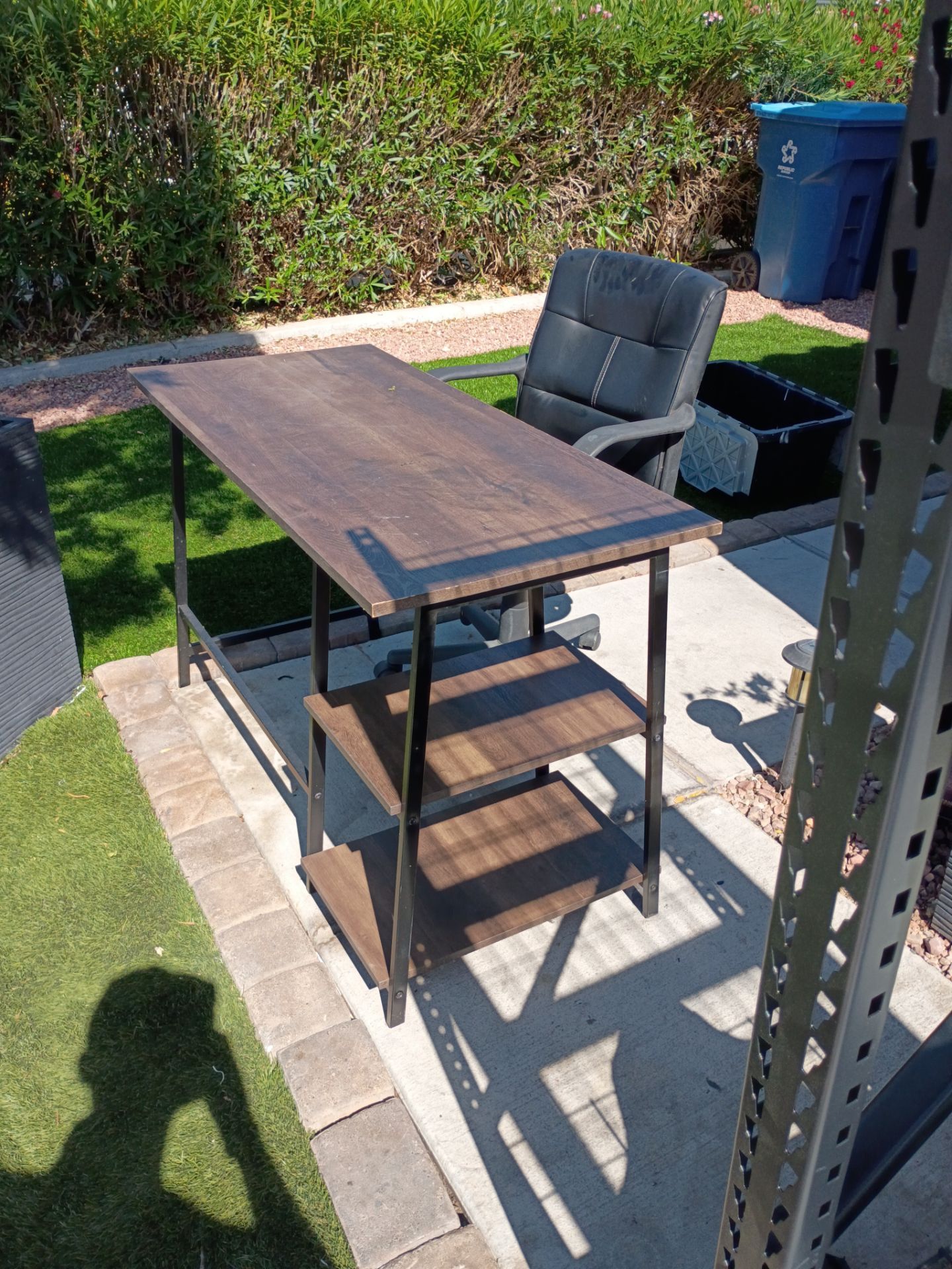 Desk and office chair