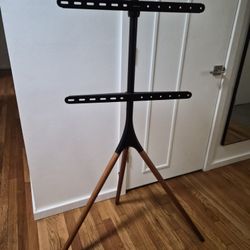 Easel-style tripod TV stand