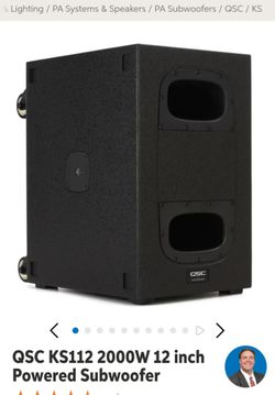 QSC 12" Subwoofer KS112 2000watts
