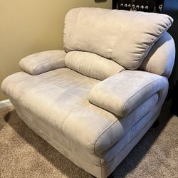 Custom Suede single sofa chair 