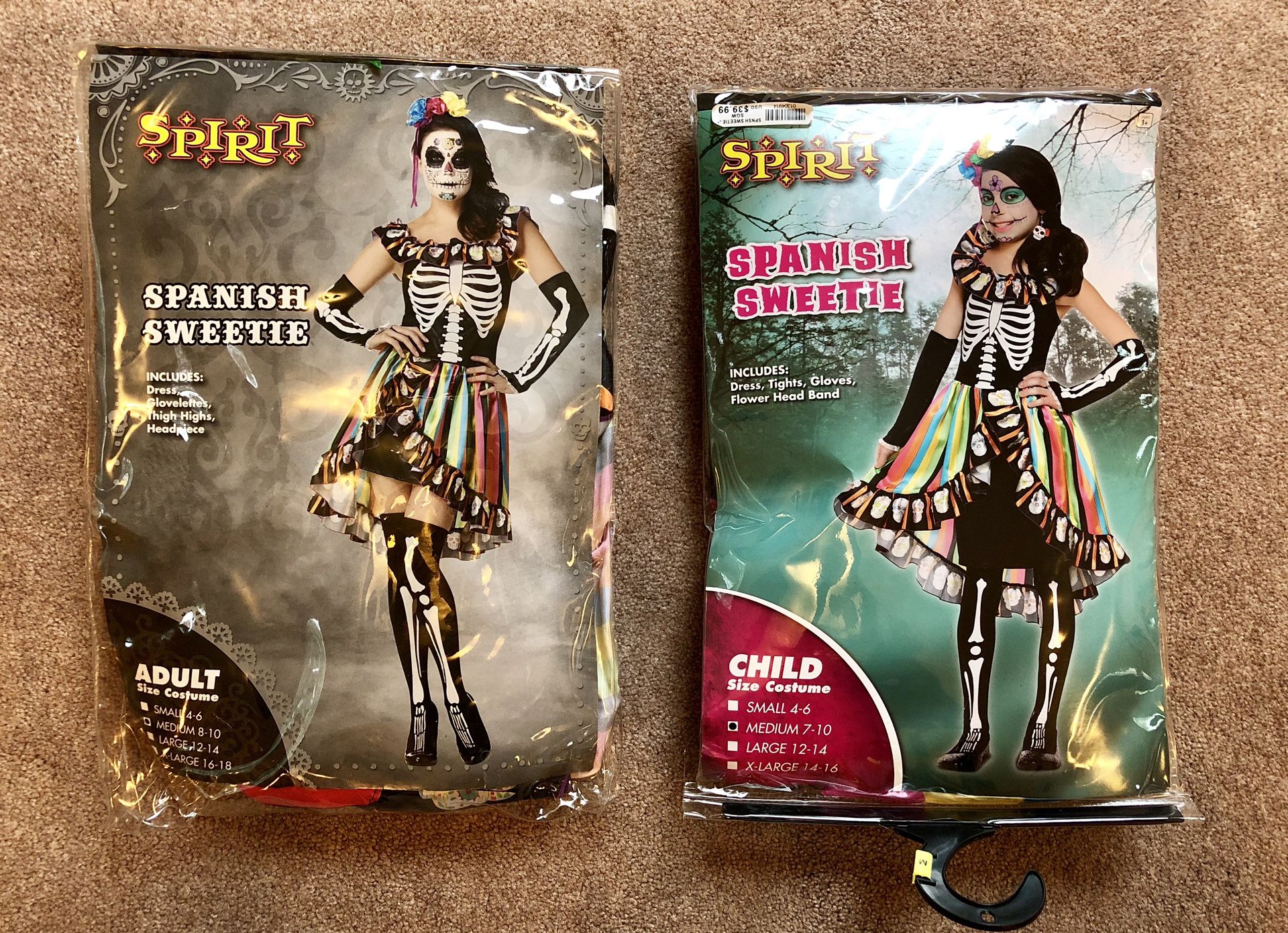 Womens “Spanish Sweetie” Day of the Dead Costume