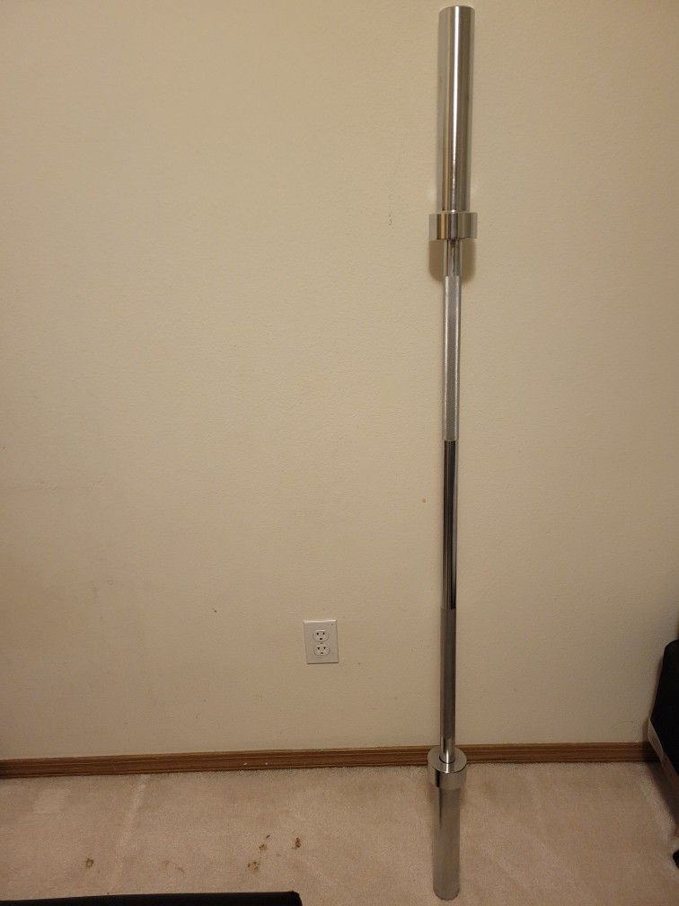 CAP Barbell 5-foot Solide Olympic Bar, Chrome (2-inch)