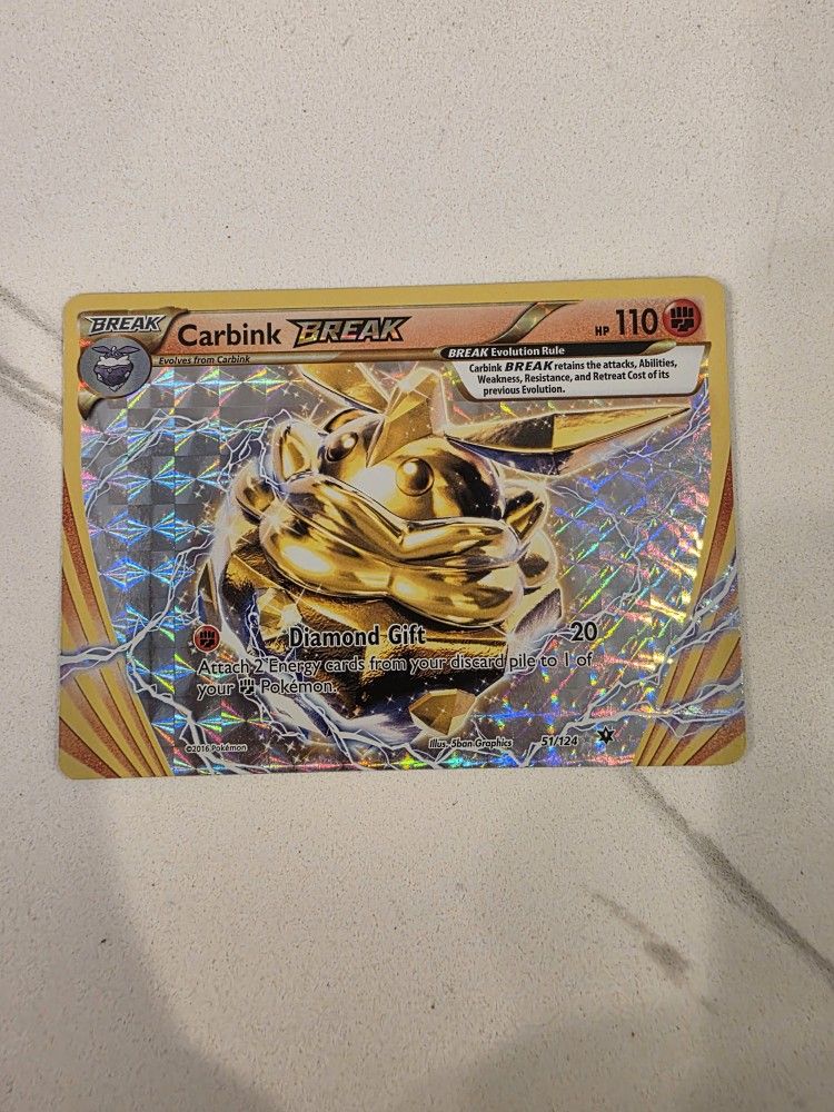 Carbink BREAK 51/124 - XY: Fates Collide Ultra Rare - Pokémon TCG (NM)