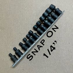 Snap On 12pc 1/4” METRIC  Flank Drive  Swivel Impact Socket ((( $485 ))) ❗️Full Set -Like New❗️