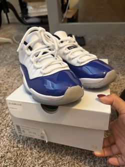 Air Jordan Wmns Air Jordan 11 Retro Low 'Concord Sketch' AH7860-100 Shoes
