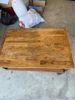 Wooden desk