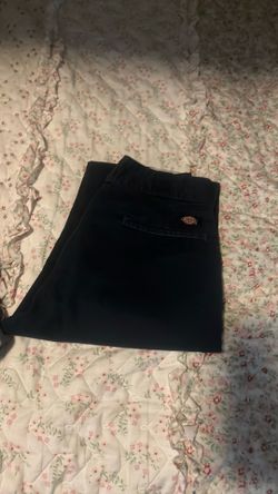 Navy blue dickies and H & M khaki pants