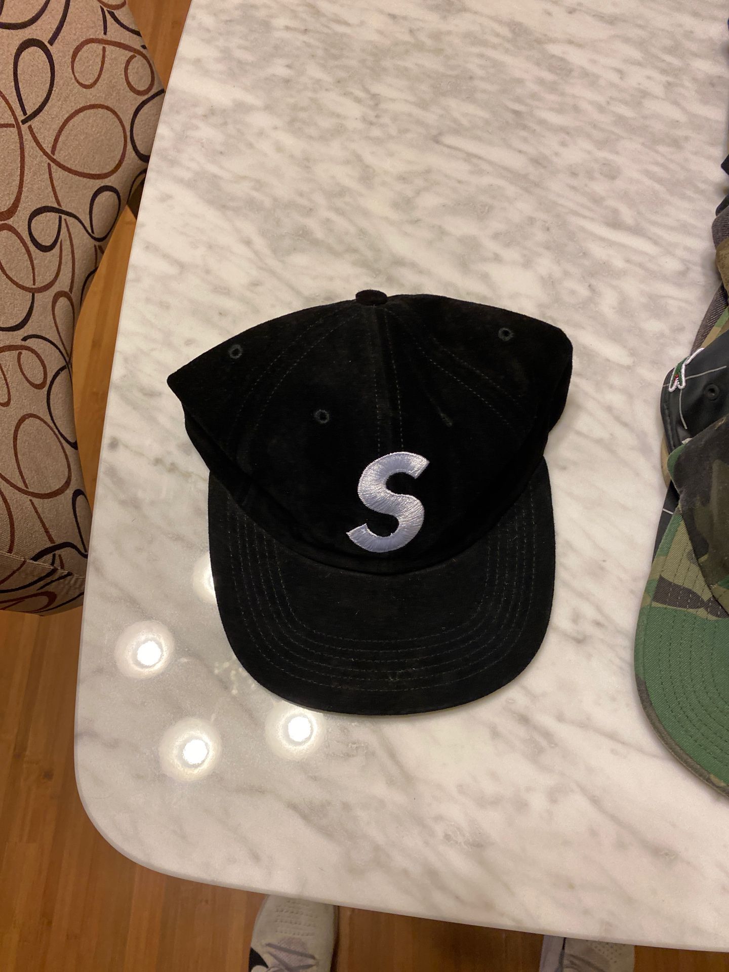 Supreme black suede S Hat