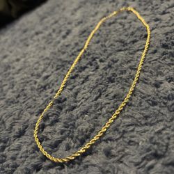 18kt Gold Rope 2mm 19.5” 10g