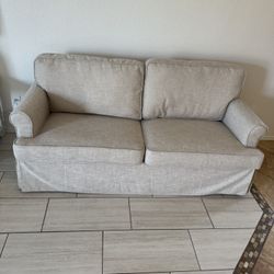 sofa beige 74”