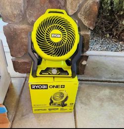 RYOBI ONE+ 18V Cordless Hybrid WHISPER SERIES 7-1/2 in. Fan (Tool Only) New