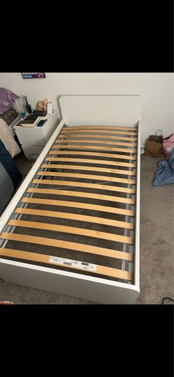 Ikea  White Twin bed Frame