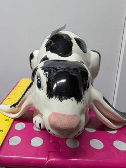 Cute Floppy Ear Cow Bunny Ceramic